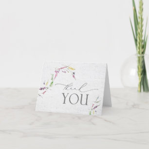 Blommigt för elegant av Wildblommor Watercolor Tack Kort