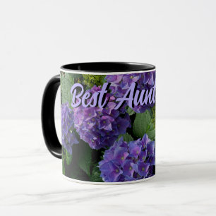 blommigt för elegant blå lila magenta, bästa Moste Mugg