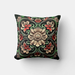 Blommigt för elegant Chic Snyggt  Luxury Colorful Kudde
