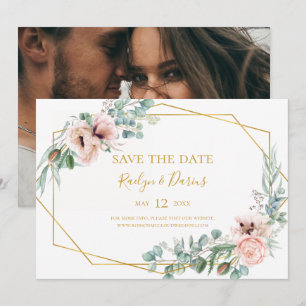 Blommigt för elegant Fotots Vågrät Spara D Datumet