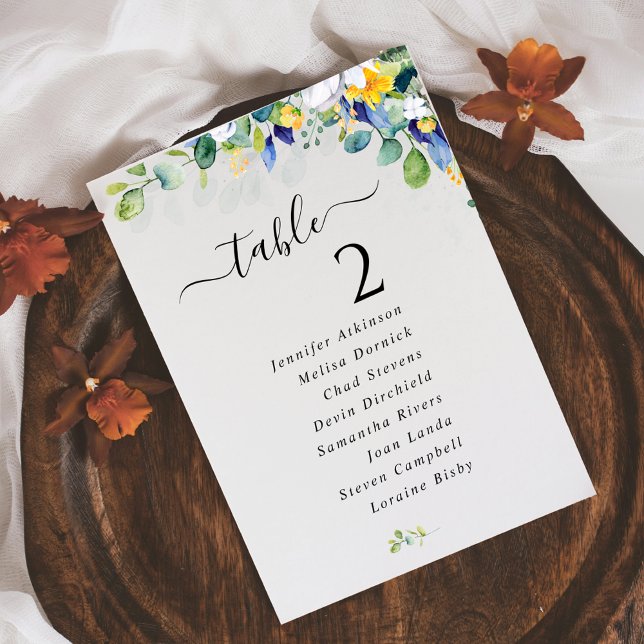 blommigt för elegant, gult, vitt, blått sittdiagra (Skapare uppladdad)