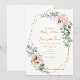 Blommigt för elegant | Inbjudan till Avslappnad b