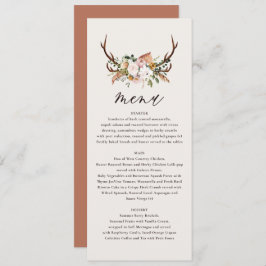 blommigt för elegant på bröllop-menyn för skräppos meny