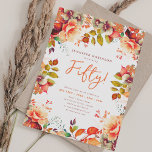 Blommigt för elegantens höstfärg på hösten 50 föde inbjudningar<br><div class="desc">Fira i Stil med vårt Bright och fet 50:e Födelsedagsfest inbjudan. Vrid femtio med våra häpnadsväckande inbjudningar till blommigten på hösten i färg. Beställ nu och gör 50-årsdagen till minnesvärd!</div>