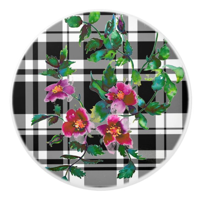 blommigt för elegantens klassiska röda vattenfärg, knopp (Framsidan)