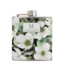 blommigt för elegantens vattenfärg, svart och vit