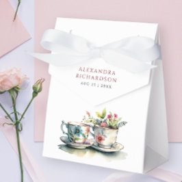Blommigt för enkel Elegant Möhippa Tea Party vatte Presentaskar