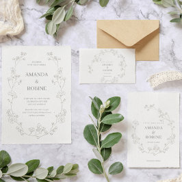 Blommigt för enkel Elegant OSA Kort