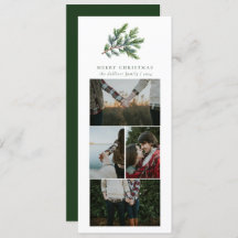 Blommigt för enkel julfärgsfärg Photo Collage