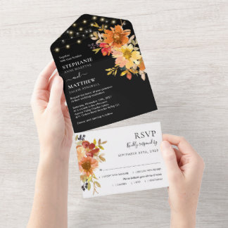 Blommigt för färgen Fall Watercolor String Ljus Br