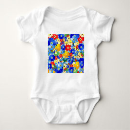 Blommigt för färglös Art Deco-färgning T-shirt