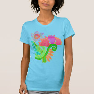 Blommigt för färgstark Abstrakt för arktisk konst T Shirt