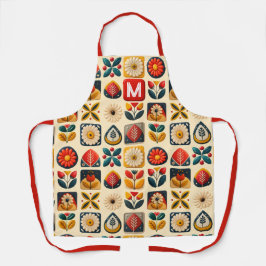 Blommigt för folkretro - färgstark - Personlig Mon