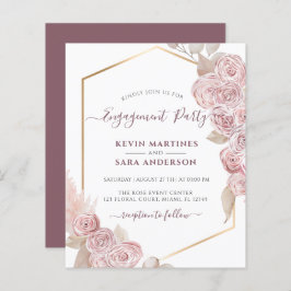 Blommigt för Förlovningsfest av bohemisk Rosa