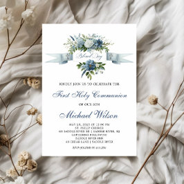 Blommigt för första Heligan av gemenskap för välsi Inbjudningar