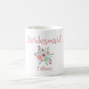 Blommigt för friska brudar kaffemugg