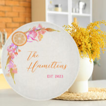 Blommigt för frukt i Orangen, fastställd till år