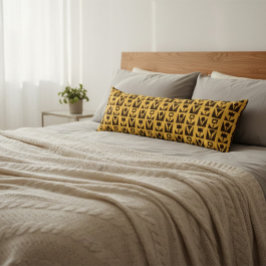 Blommigt för geometrisk Gult för abstrakt Kroppskudde