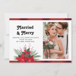 Blommigt för gift och God jul Bröllop Photo