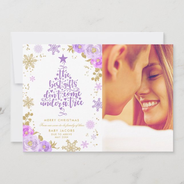 Blommigt för gravid - meddelande om julfotoport (Framsida)