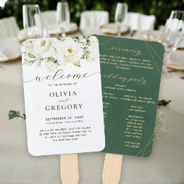 Blommigt för grön Elegant Vit vattenfärg