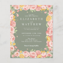 Blommigt för Grönt av budgetsaldo - jodrosfoto QR-