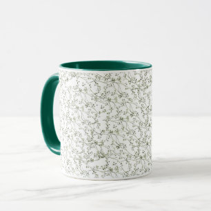 Blommigt för Grönt av elegant Mugg