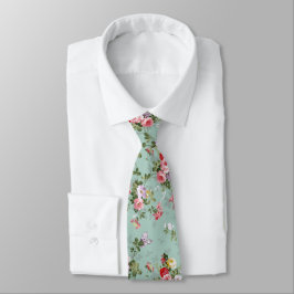 Blommigt för Grönten vintage Mint Slips