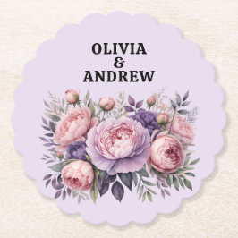 Blommigt för häftande Elegant Mjuk Pastel Färg Underlägg Papper