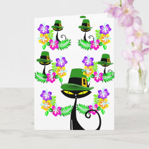 Blommigt för hälsningskort för saint patrick's day kort