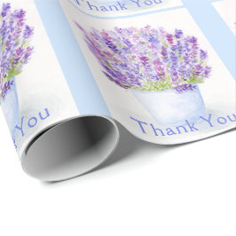 Blommigt för handmålad flytande vattenfärg Lavende Presentpapper