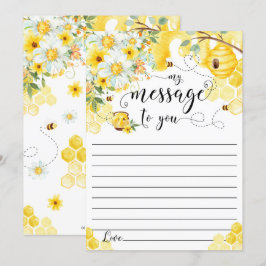 Blommigt för honungsbin Gult  Inbjudningar