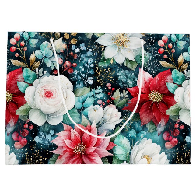 Blommigt för julen i Lavishly Färgad (Baksidan)