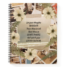 Blommigt för komprimerad vintage av havsvy