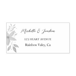 Blommigt för konstgjord vattenfärg självfärgande stämpel