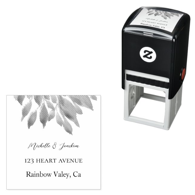 Blommigt för konstgjord vattenfärg självfärgande stämpel (In Situ)