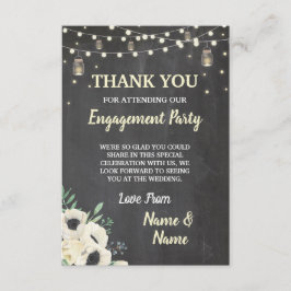 Blommigt för krita för Fireflies för Tack Kort