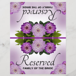 Blommigt för Lila av Bröllop-reservat Dahlia