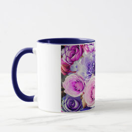 Blommigt för Lila av gamla Charm Mugg