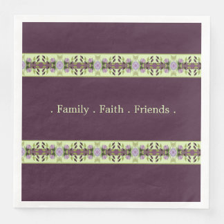 Blommigt för Lila av snyggt Pappersservett