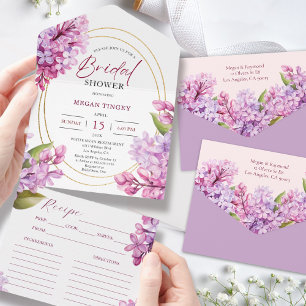 Blommigt för Lilac-Möhippa