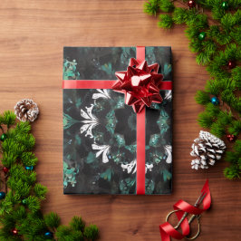 Blommigt för Mandela Blue Black Grönt Presentpapper