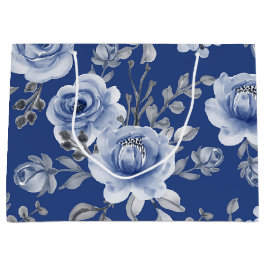 Blommigt för marin blå och modern vattenfärg för E