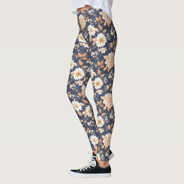 Blommigt för marint marinfiske leggings (Vänster)