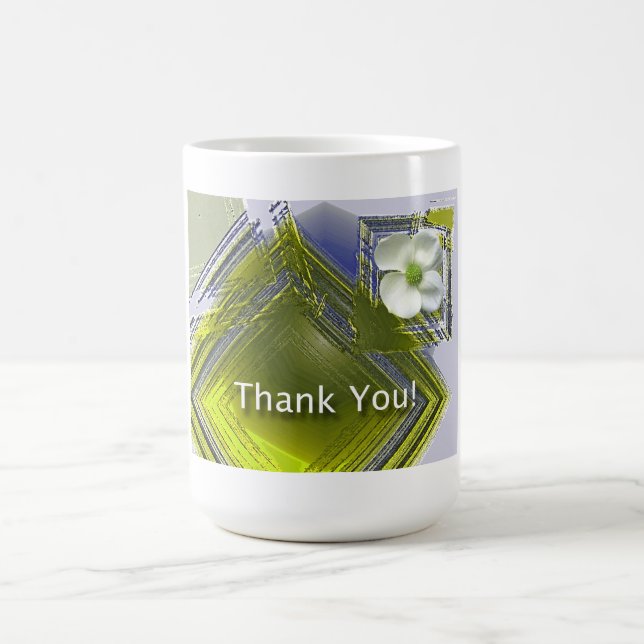 Blommigt för medarbetarigenkänning kaffemugg (Center)
