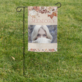 Blommigt för minnesanteckning för fotoutskrift hös