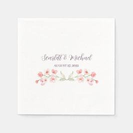 Blommigt för modern Elegant Jordens vattenfärg Pappersservett