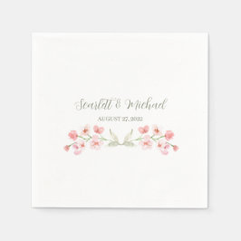 Blommigt för modern Elegant Jordens vattenfärg Pappersservett