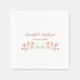 Blommigt för modern Elegant Jordens vattenfärg Pappersservett