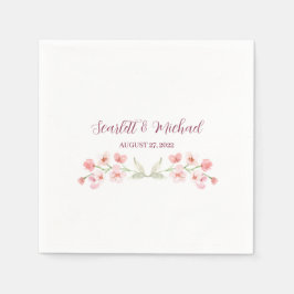 Blommigt för modern Elegant Jordens vattenfärg Pappersservett
